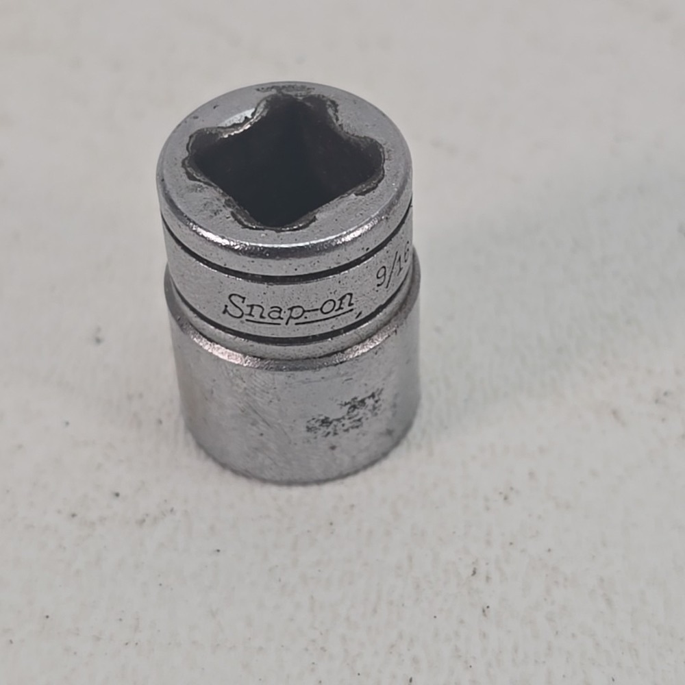 Vintage Snap-On F-181 9/16" 12pt Shallow‎ Socket 3/8" Drive USA